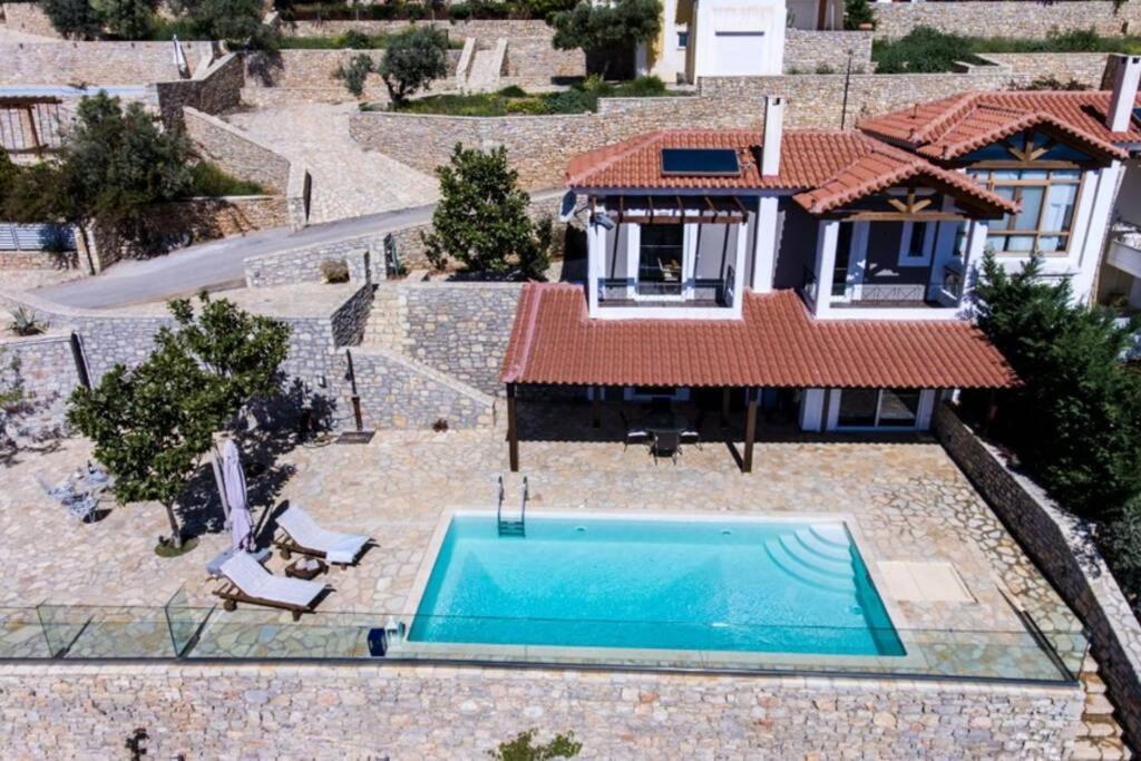 Apollo Romantic Sea View Villa Kivérion Eksteriør bilde