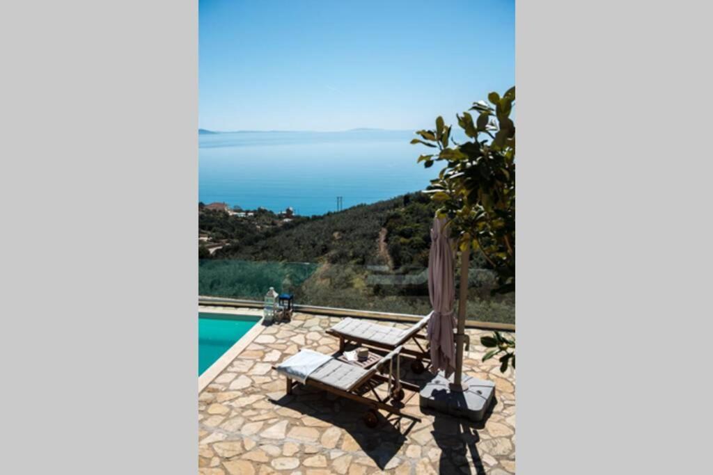 Apollo Romantic Sea View Villa Kivérion Eksteriør bilde